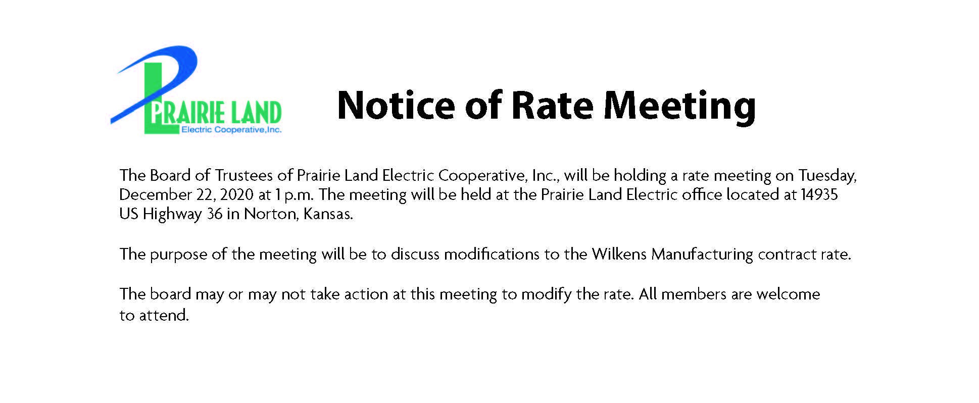 Rate Meeting