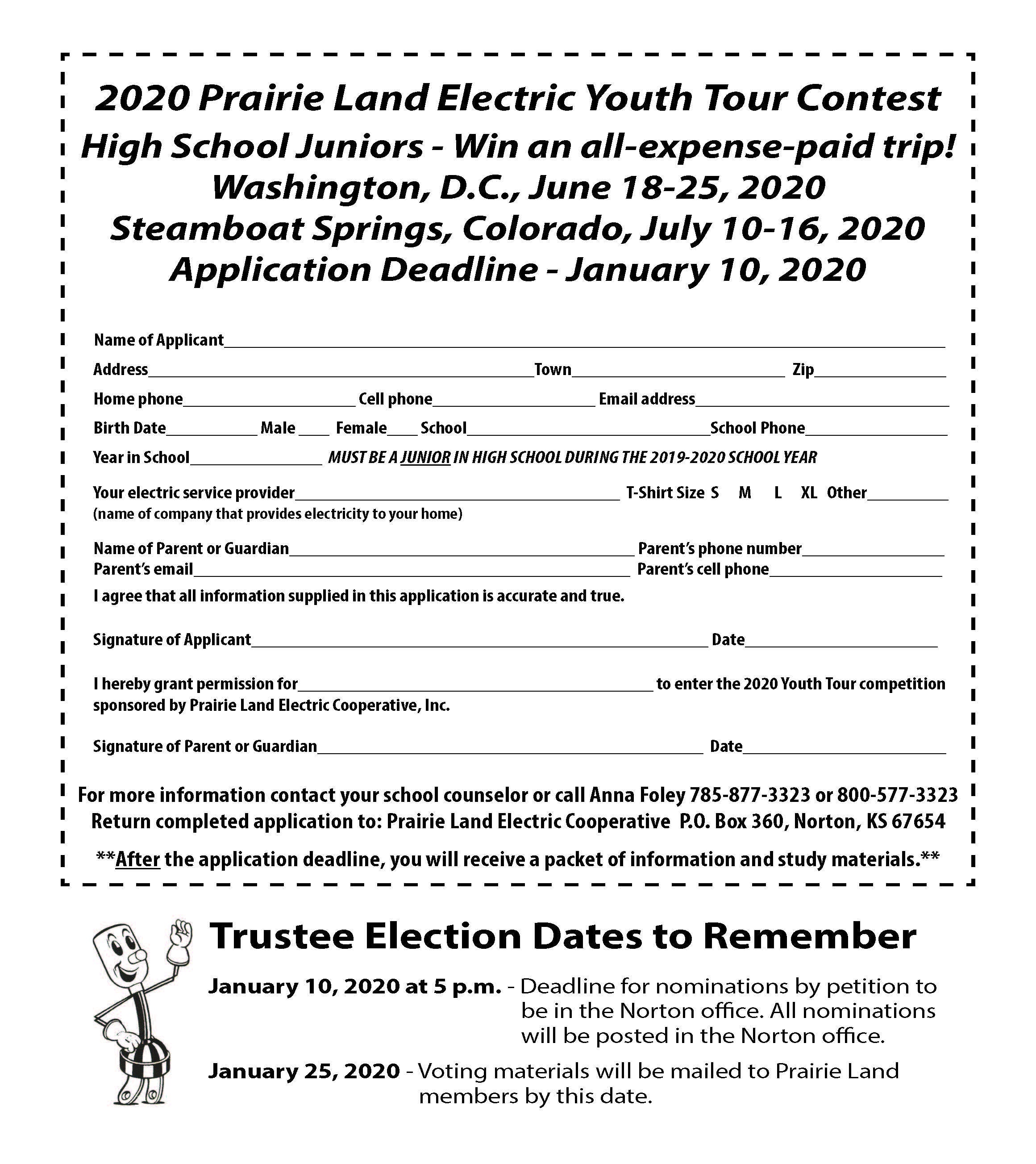 December Youth Tour Trustee Election